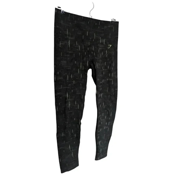 Gymshark Illumination Leggings Seamless Green Neon  Accents Women's size Medium - Picture 4 of 11